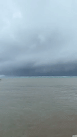 Dark Clouds Seen Near San Pedro, Belize, as Hurricane Lisa Approaches