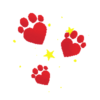 Love Hearts Sticker by Pet Sitters Ireland