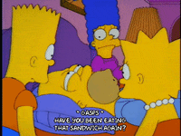 Hungry Season 4 GIF by The Simpsons