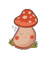 Happy Mushroom Sticker