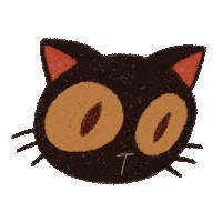 zoeskyeart cat wow cool excited Sticker