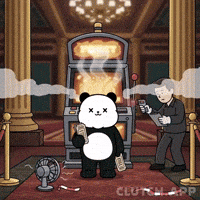 On Fire Panda GIF by Kanpai Pandas