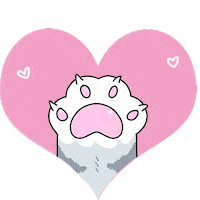 17unamil cat heart pink kawaii Sticker