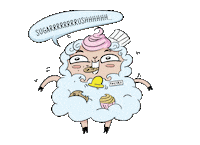 Ohsheepcards game games sweet silly Sticker