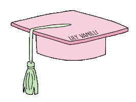 Graduating East London Sticker by Lily Vanilli