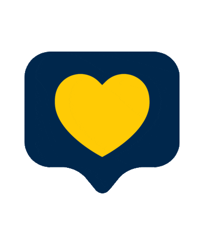 Heart Umsocial Sticker by University of Michigan