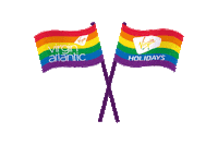 new york rainbow Sticker by Virgin Atlantic