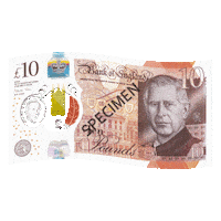 bankofengland money cash 10 ten Sticker