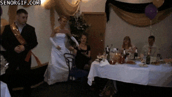 wedding fail falling GIF by Cheezburger