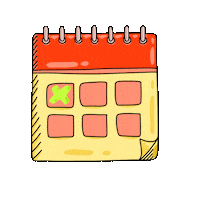 kmoteam academy campus advice calendar Sticker