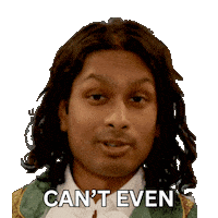 Over It Seriously Sticker by Ashwin Gane