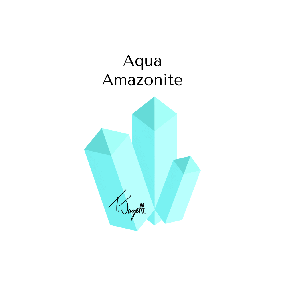 Aquaamazonite Sticker by Tjazelle