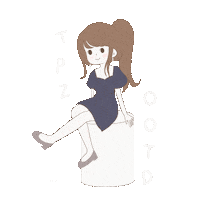 Happy Girl Sticker by TOPAZETTE