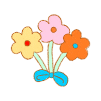 onnatnicha flower bouquet hana 花束 Sticker
