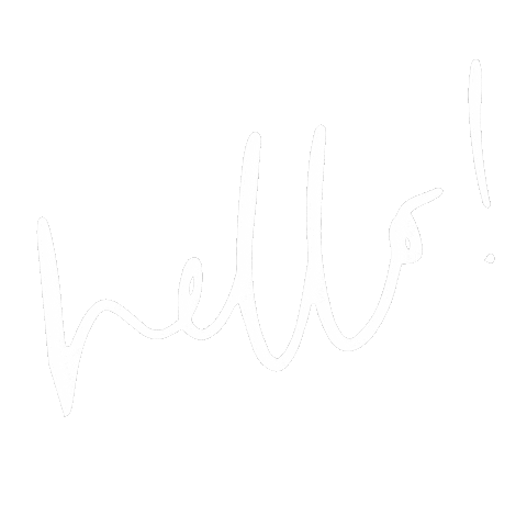 Minimalist Hello Sticker