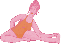 Women Yoga Sticker