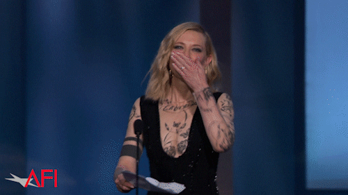cate blanchett blowing a kiss GIF by American Film Institute