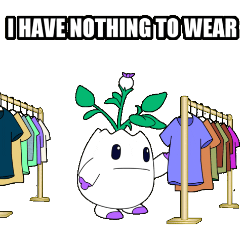 Deciding What To Wear Sticker by Magic Eden