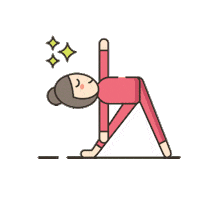 Meglio yoga stretching yoga mat obliques Sticker