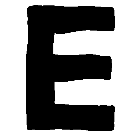 E Alphabet Sticker