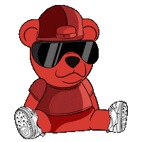 GroundUPInternational summer bear groundup groundupintl Sticker