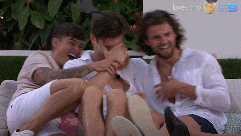 LoveIslandAU giphyupload funny laughing loveislandau GIF