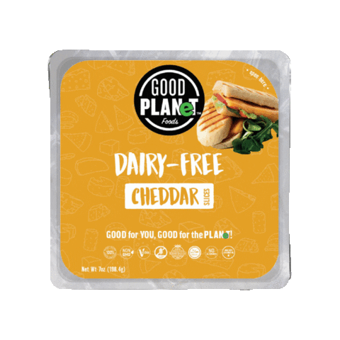 vegan cheddar Sticker by GOOD PLANeT Foods