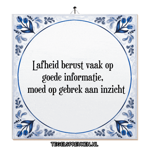 Reflectie Verandering Sticker by Tegelspreuken.nl