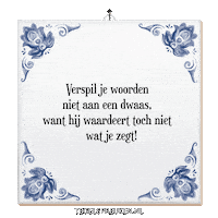 Wijsheid Troost Sticker by Tegelspreuken.nl