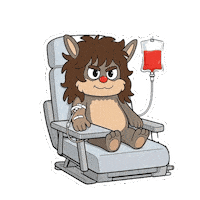 Red Cross Blood Sticker