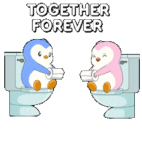 I Love You Couple Sticker by Pudgy Penguins