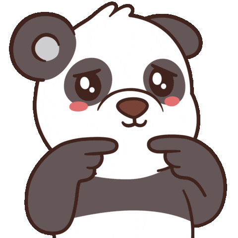Sad Panda Bear Sticker by BEARISH