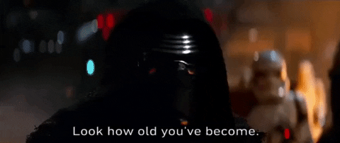 Episode 7 Look How Old Youve Become GIF by Star Wars