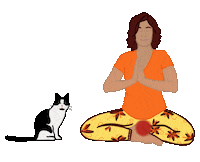 tanjayogaberlin yoga meditation chakra pranayama Sticker