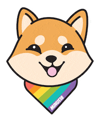 Mardi Gras Dog Sticker by Minus18