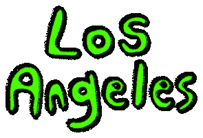 Los Angeles La Sticker by T A R V E R