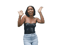 Excited Bella Sticker by Big Brother Naija