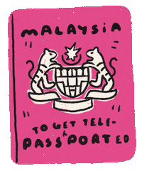 Kuala Lumpur Illustration Sticker by sembangsembang