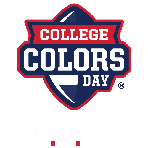 Ole Miss Sticker by College Colors Day