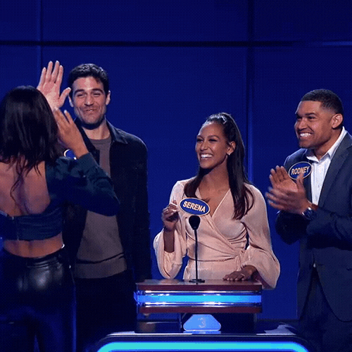 High Five Family Feud GIF by ABC Network