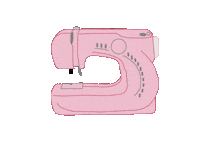 Pink Sew Sticker