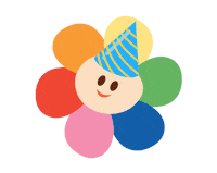 Party Flower Sticker by BabyFirst