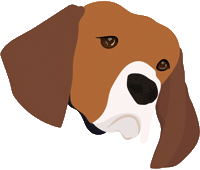 mirandooodle mirandooodle justdogtings Sticker