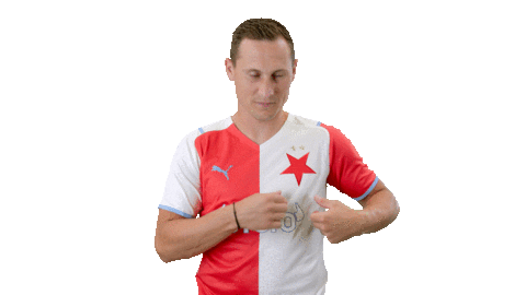 Jan Boril Kiss Sticker by SK Slavia Praha