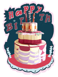 Birthday Cake Sticker