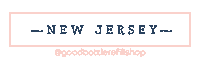 New Jersey Pink Sticker by Good Bottle® Refill Shop