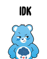 Idk Idc Sticker by Care Bear Stare!