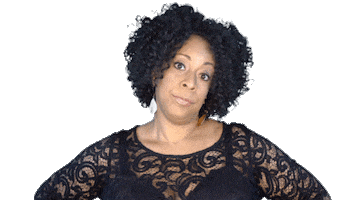 ComedianHollyLogan mad hand annoyed frustrated Sticker