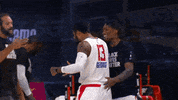 Regular Season Hug GIF by NBA