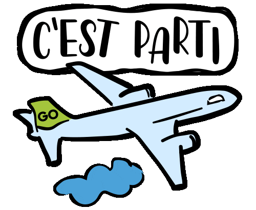 travel flying Sticker by GO Voyages